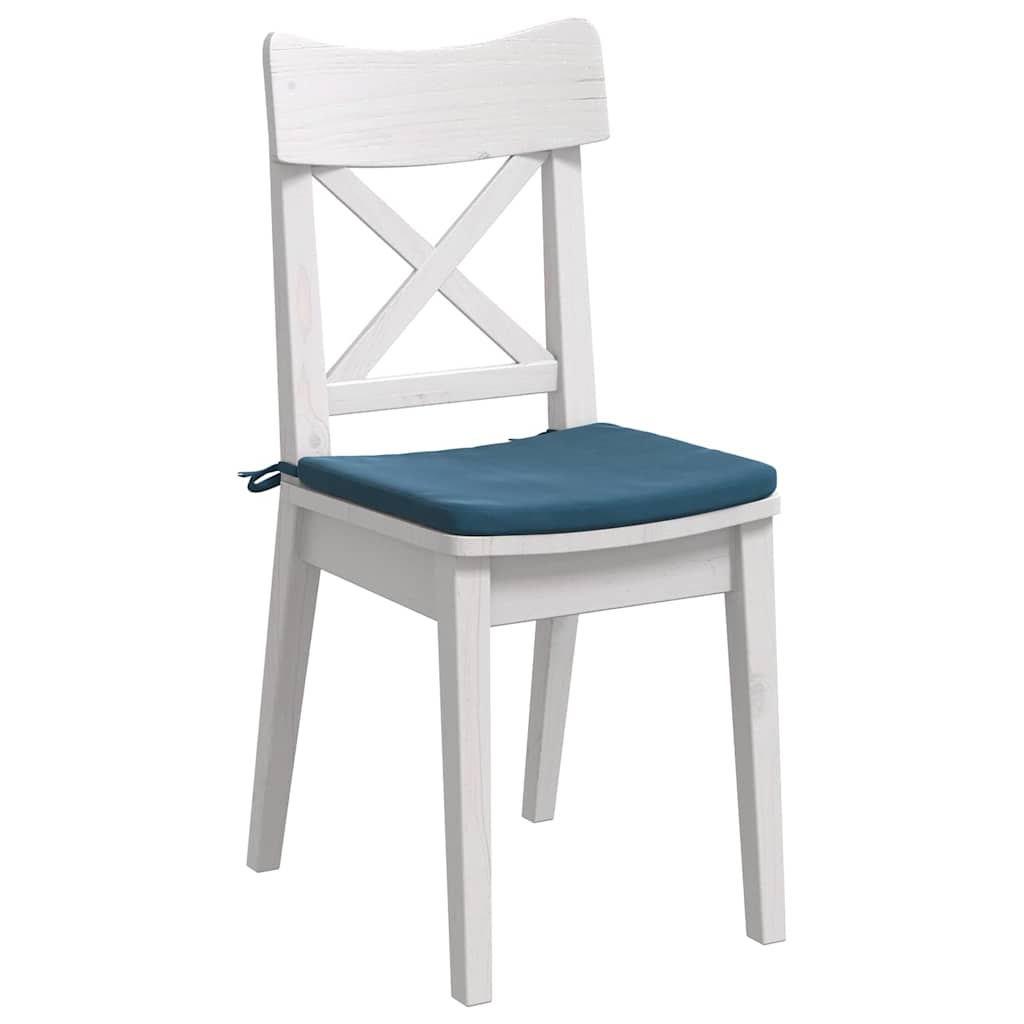 Sædepuder 4 pcs Blå 40 x 40 x 3 cm Fløjl
