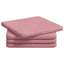 Sædepuder 4 pcs Lyserød 40 x 40 x 3 cm Fløjl