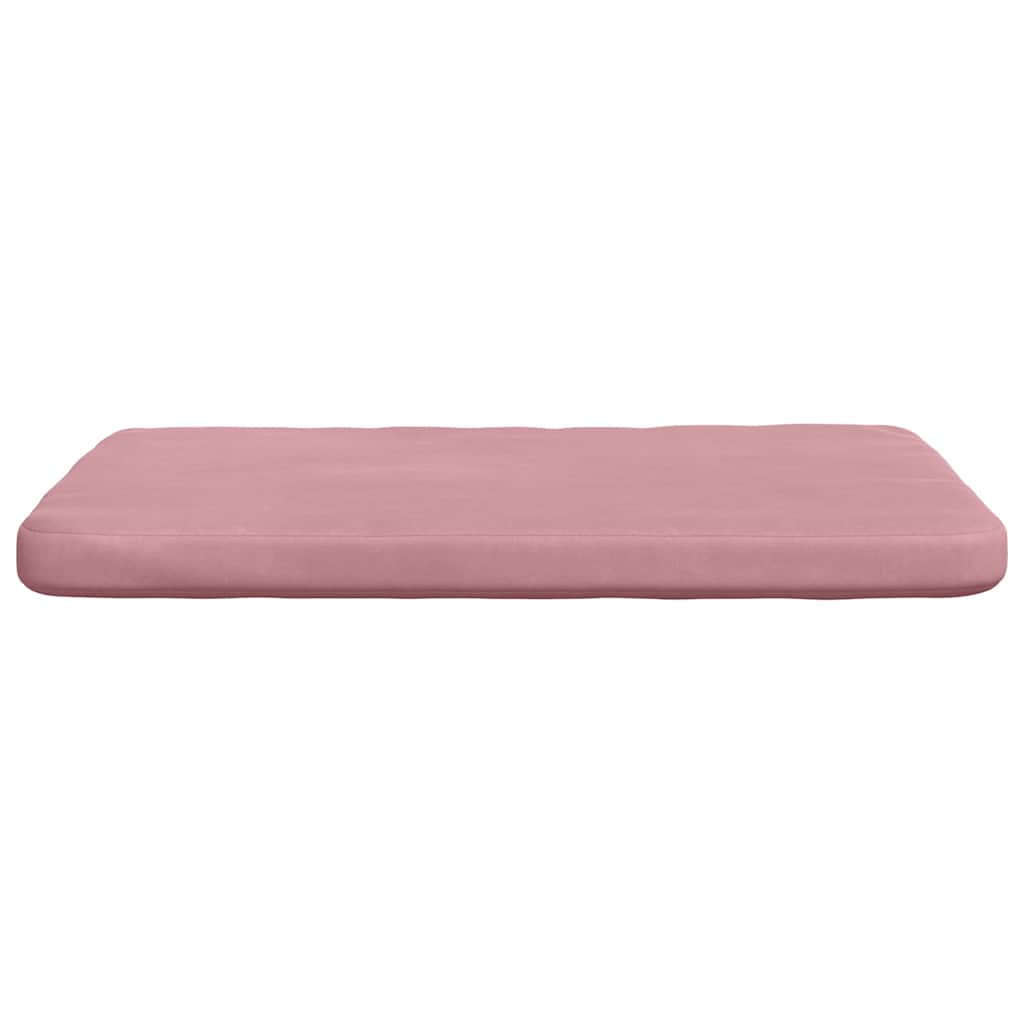 Sædepuder 4 pcs Lyserød 40 x 40 x 3 cm Fløjl