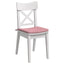 Sædepuder 4 pcs Lyserød 40 x 40 x 3 cm Fløjl