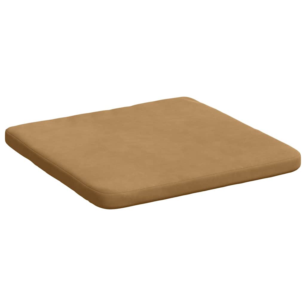 Sædepuder 4 pcs Brun 40 x 40 x 3 cm Fløjl
