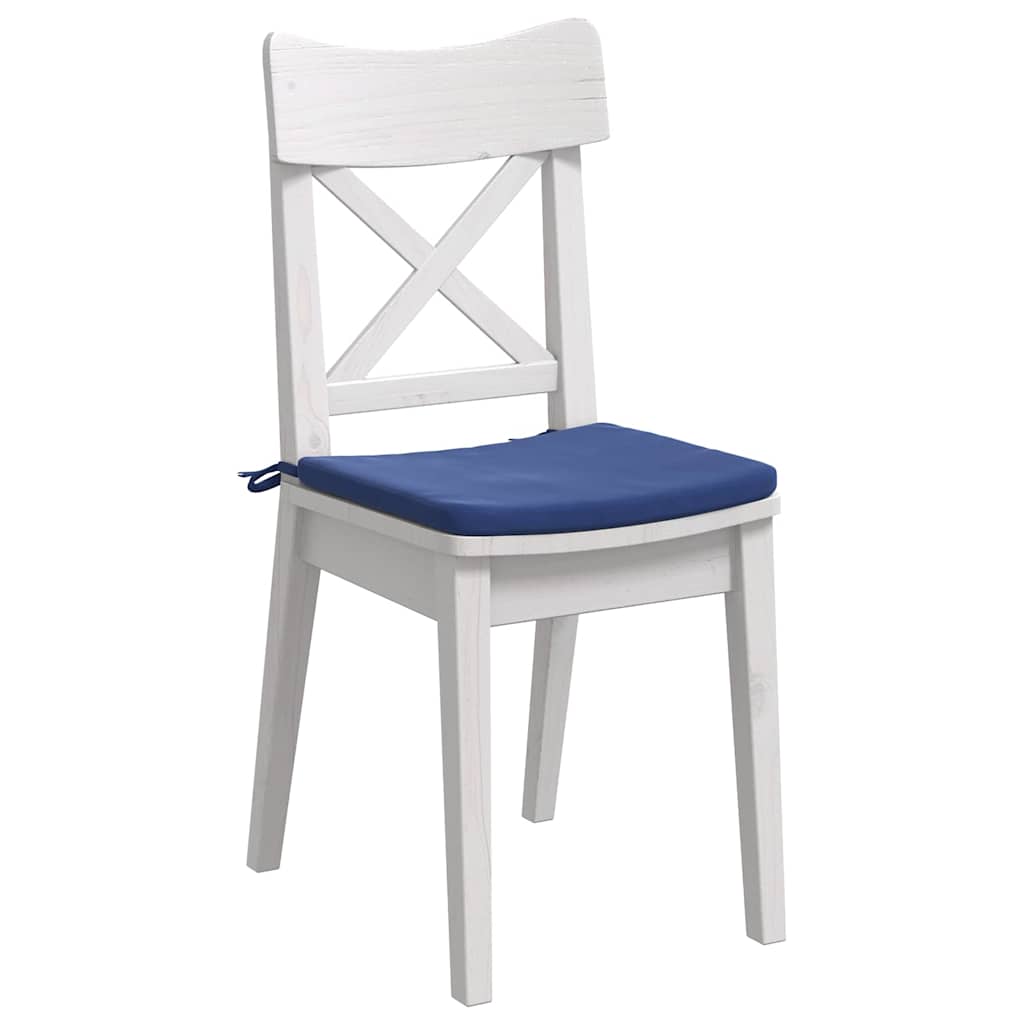 Sædepuder 4 pcs Politi blå 40 x 40 x 3 cm Fløjl