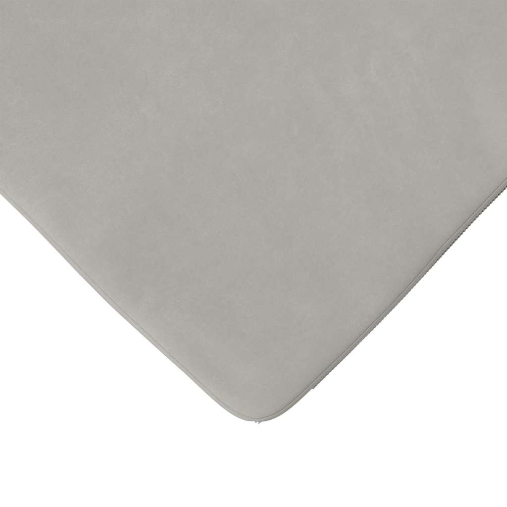 Sædepuder 4 pcs Lysegrå 40 x 40 x 3 cm Mikrofiberstof