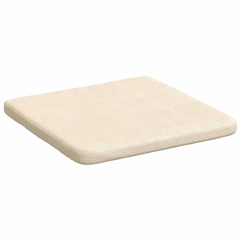 Sædepuder 4 pcs Creme 40 x 40 x 3 cm Velourstof
