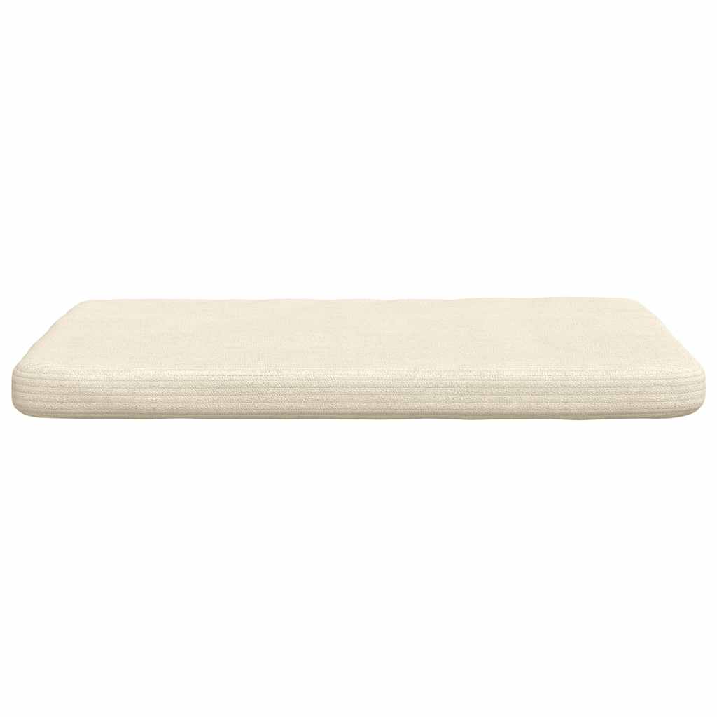 Sædepuder 4 pcs Creme 40 x 40 x 3 cm Velourstof