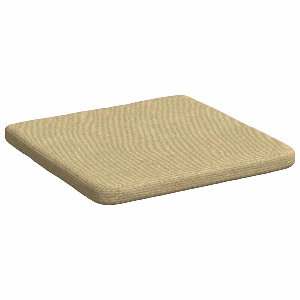 Sædepuder 4 pcs Grågrøn 40 x 40 x 3 cm Velourstof