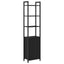 Bogskab Sort eg 40 x 24 x 161 cm Konstrueret træ