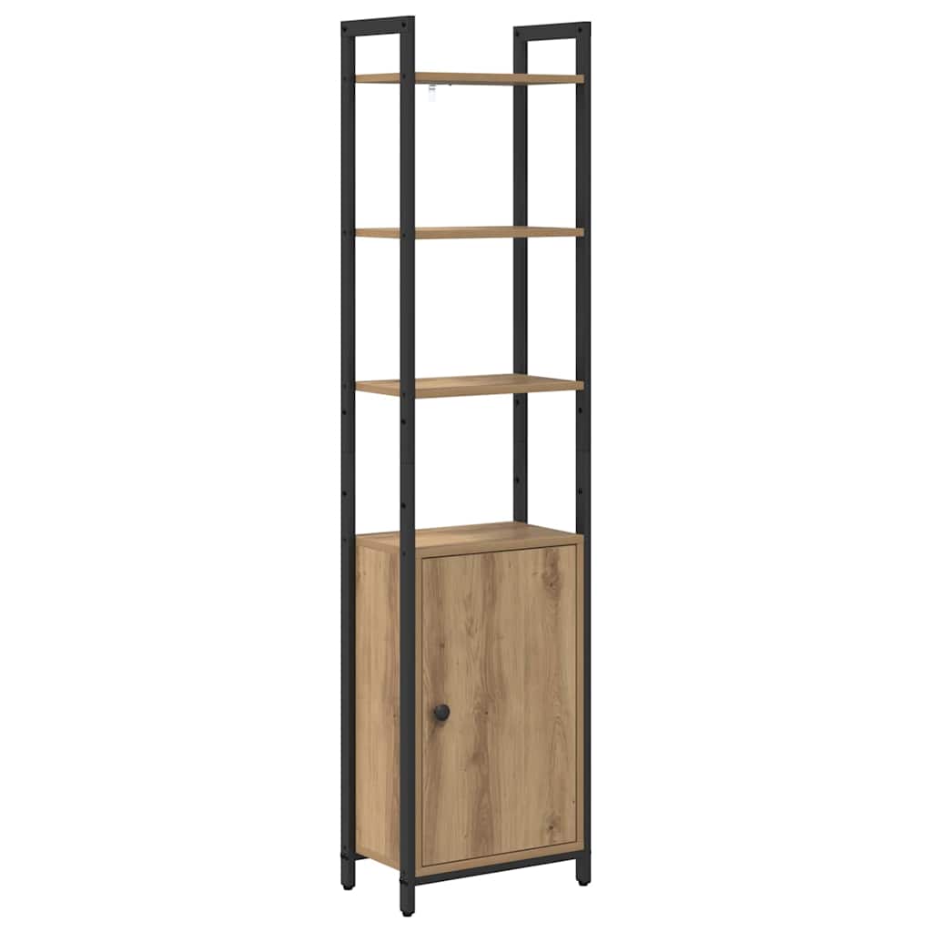 Bogskab 6 niveauer 40 x 24 x 161 cm Konstrueret træ
