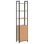 Bogskab 6 niveauer 40 x 24 x 161 cm Konstrueret træ