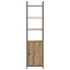 Bogskab 6 niveauer 40 x 24 x 161 cm Konstrueret træ