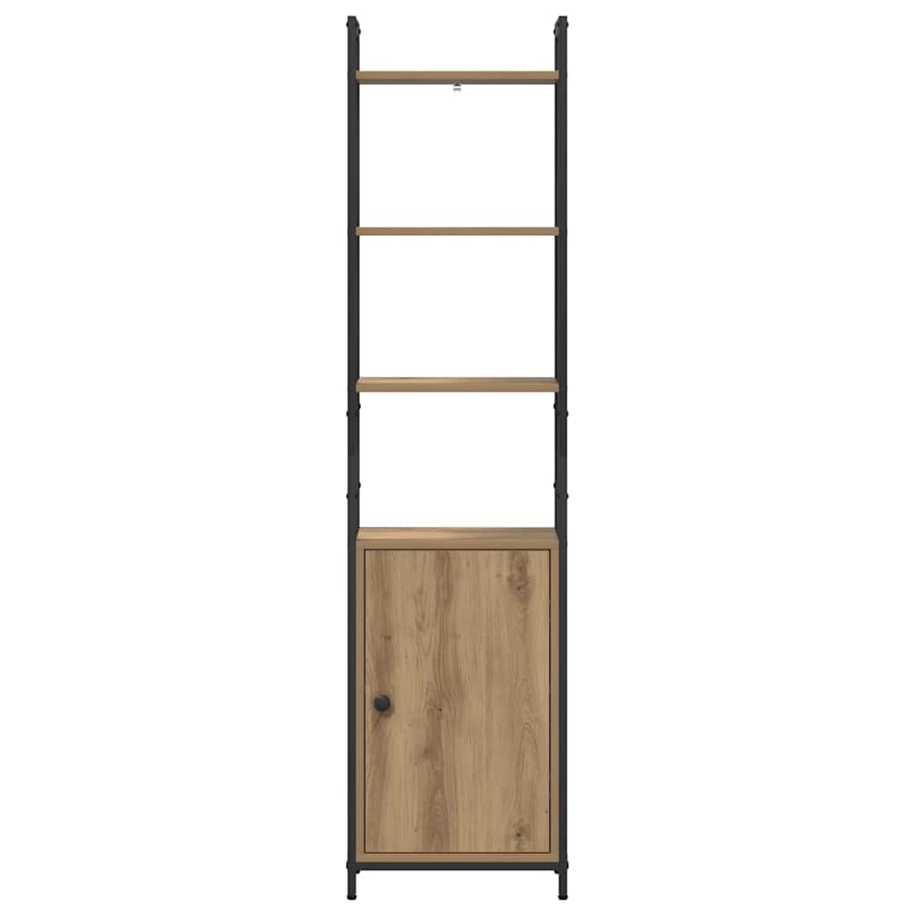 Bogskab 6 niveauer 40 x 24 x 161 cm Konstrueret træ