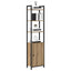 Bogskab 6 niveauer 40 x 24 x 161 cm Konstrueret træ