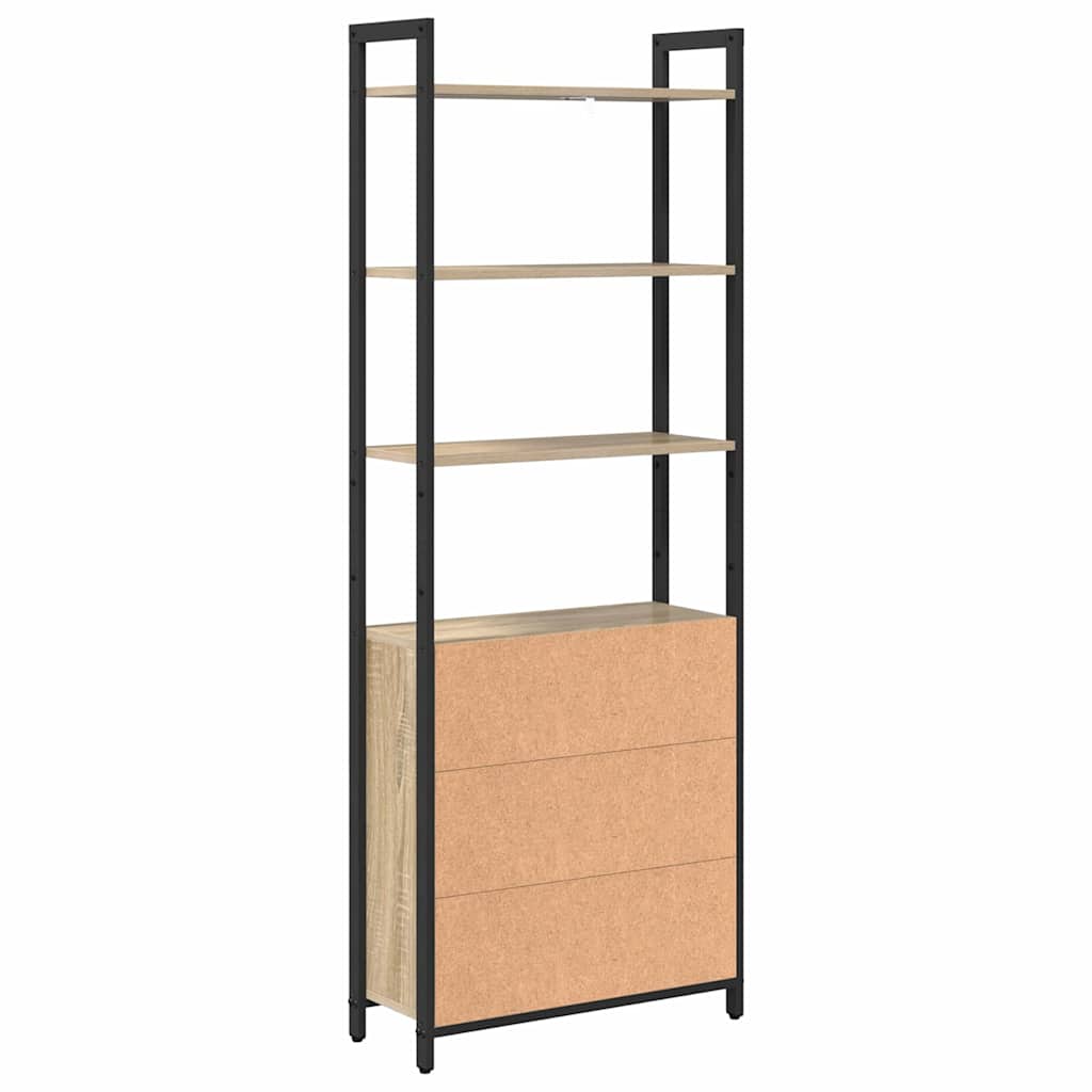 Bogskab Sonoma eg 60 x 24 x 161 cm Konstrueret træ