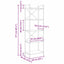 Bogreol Sonoma eg 56 x 34 x 171 cm Konstrueret træ