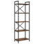 Bogreol Røget eg 56 x 34 x 171 cm Konstrueret træ