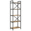Bogreol 5 niveauer 56 x 34 x 171 cm Konstrueret træ