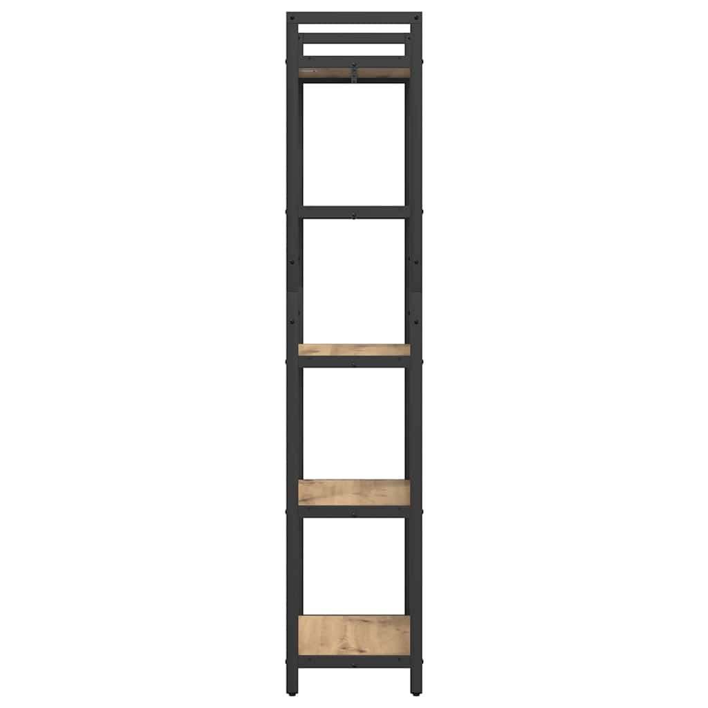 Bogreol 5 niveauer 56 x 34 x 171 cm Konstrueret træ