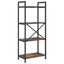 Bogreol Røget eg 56 x 34 x 133,5 cm Konstrueret træ