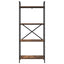Bogreol Røget eg 56 x 34 x 133,5 cm Konstrueret træ