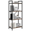Bogreol Røget eg 56 x 34 x 133,5 cm Konstrueret træ