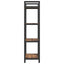 Bogreol Røget eg 56 x 34 x 133,5 cm Konstrueret træ