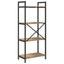 Bogreol 4 niveauer 56 x 34 x 133,5 cm Konstrueret træ