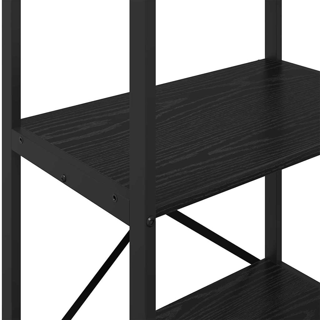 Bogreol Sort eg 56 x 34 x 96 cm Konstrueret træ