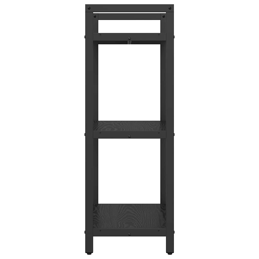 Bogreol Sort eg 56 x 34 x 96 cm Konstrueret træ