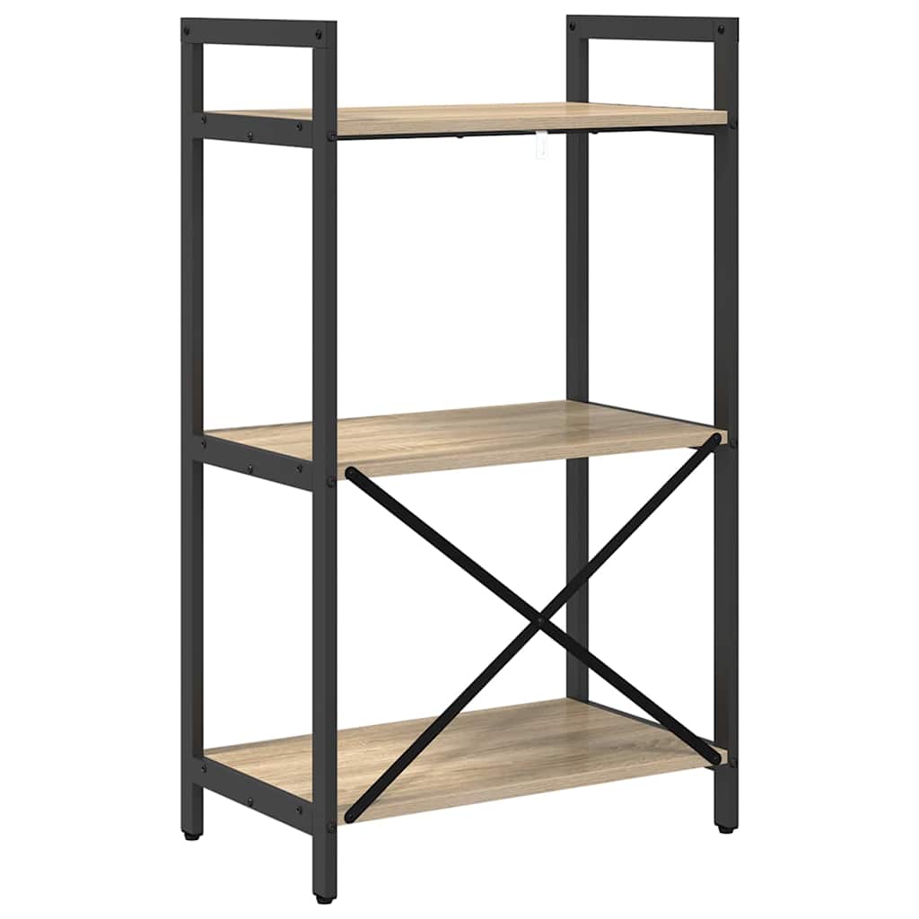 Bogreol Sonoma eg 56 x 34 x 96 cm Konstrueret træ