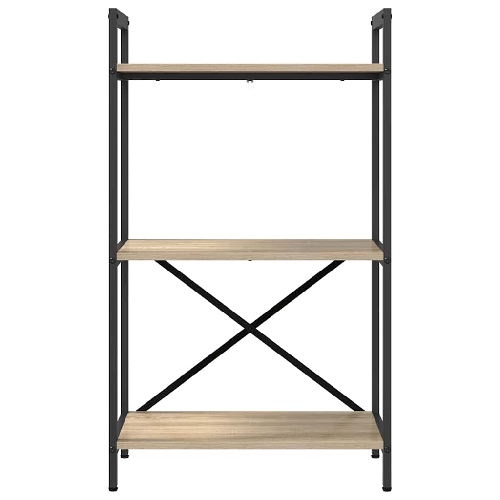 Bogreol Sonoma eg 56 x 34 x 96 cm Konstrueret træ