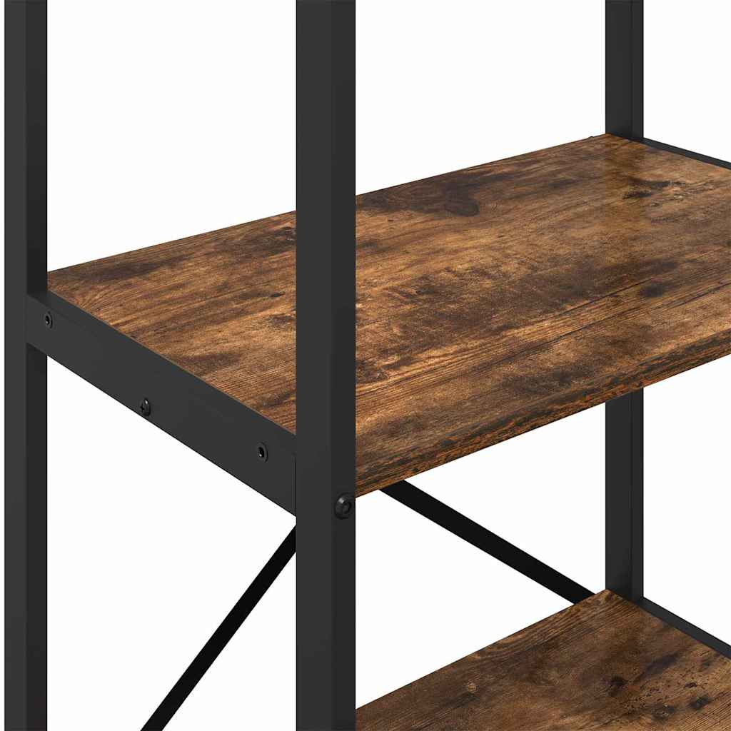 Bogreol Røget eg 56 x 34 x 96 cm Konstrueret træ