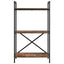 Bogreol Røget eg 56 x 34 x 96 cm Konstrueret træ