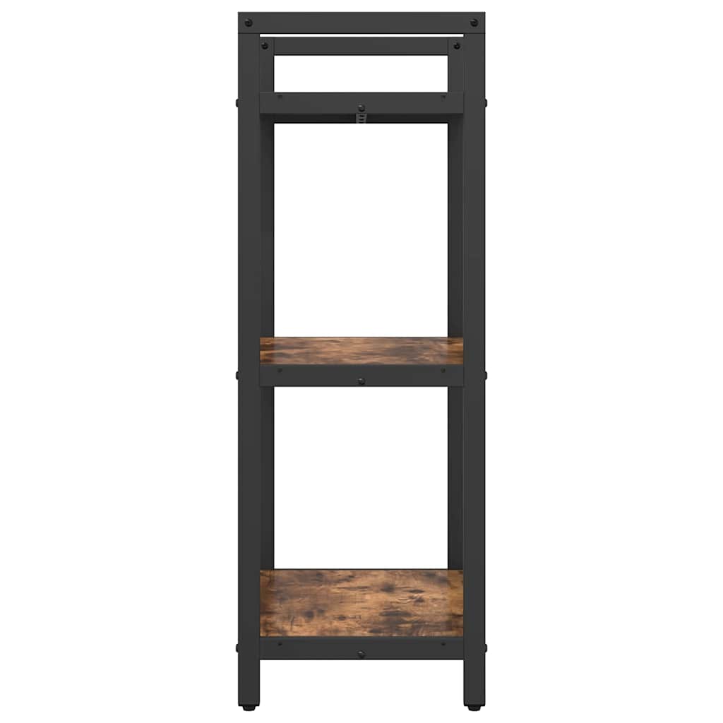 Bogreol Røget eg 56 x 34 x 96 cm Konstrueret træ
