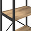 Bogreol 3 niveauer 56 x 34 x 96 cm Konstrueret træ