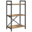 Bogreol 3 niveauer 56 x 34 x 96 cm Konstrueret træ