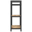 Bogreol 3 niveauer 56 x 34 x 96 cm Konstrueret træ