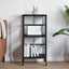 Bogreol Sort eg 40 x 29,5 x 81 cm Konstrueret træ