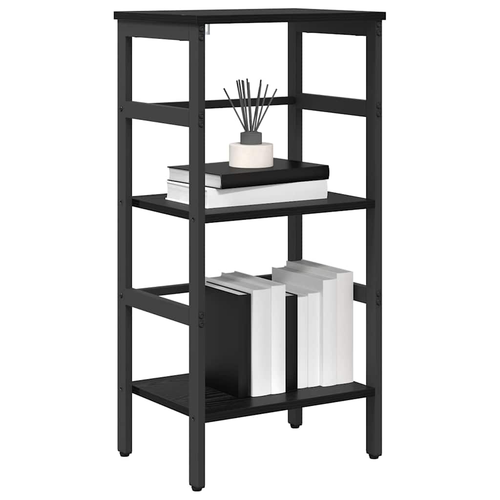 Bogreol Sort eg 40 x 29,5 x 81 cm Konstrueret træ