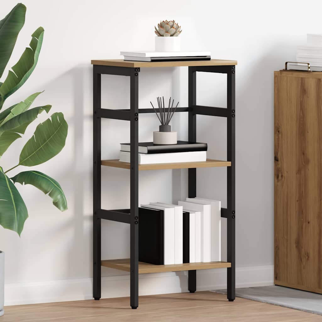 Bogreol 2 niveauer 40 x 29,5 x 81 cm Konstrueret træ