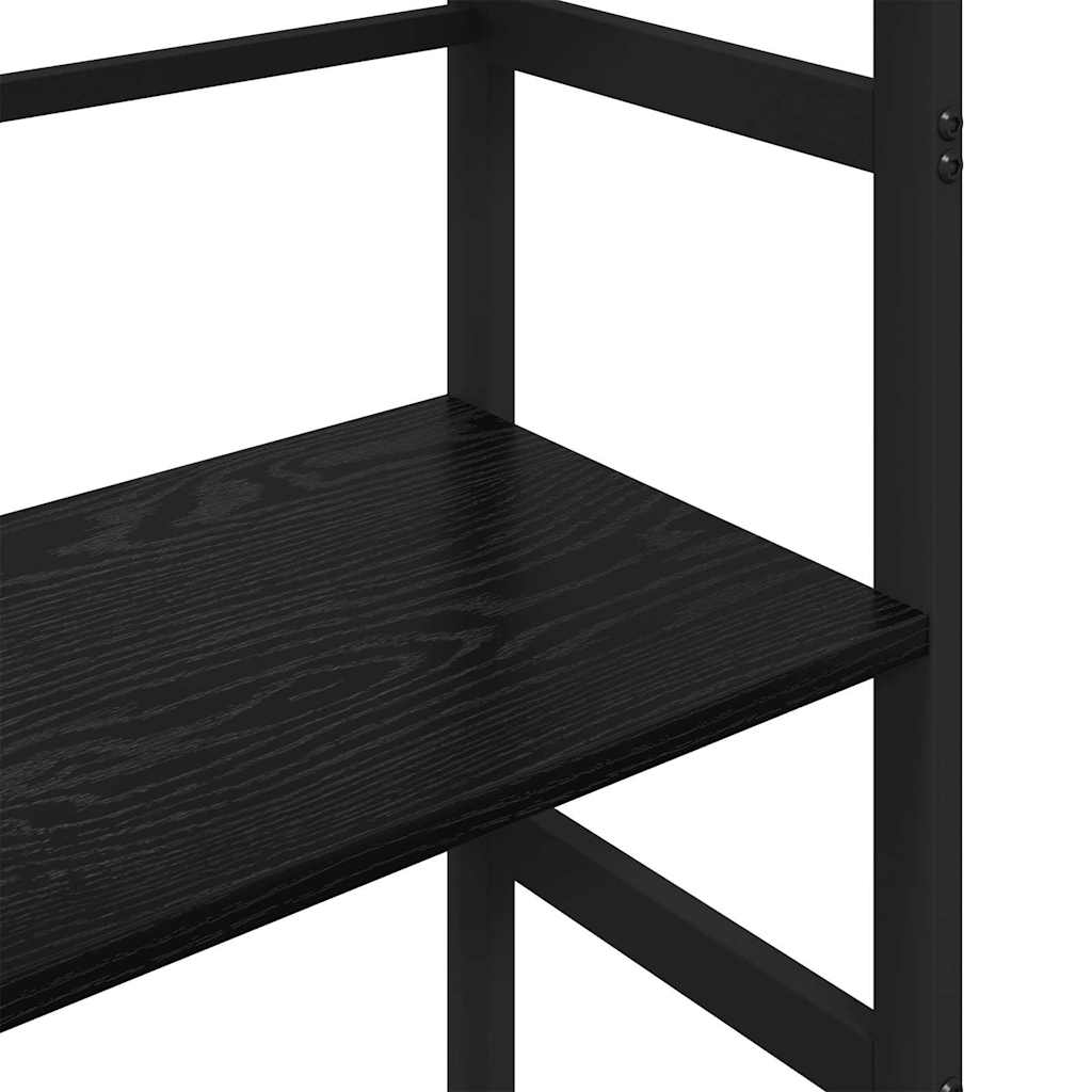 Bogreol Sort eg 40 x 29,5 x 115 cm Konstrueret træ