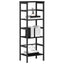 Bogreol Sort eg 40 x 29,5 x 115 cm Konstrueret træ