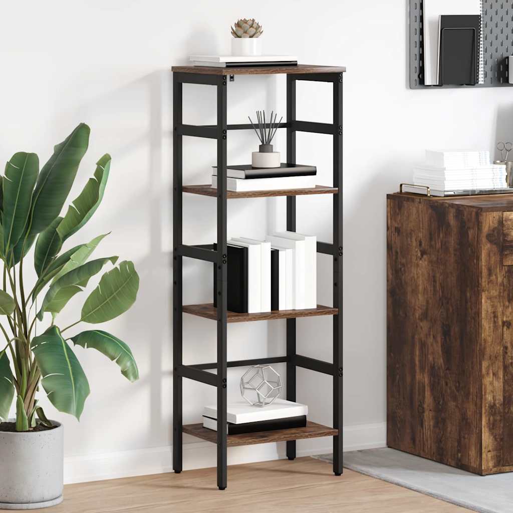 Bogreol Røget eg 40 x 29,5 x 115 cm Konstrueret træ