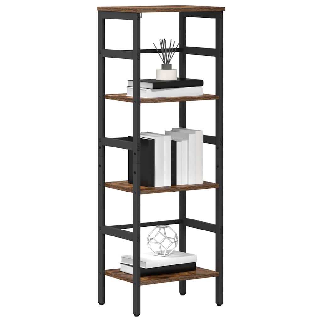 Bogreol Røget eg 40 x 29,5 x 115 cm Konstrueret træ