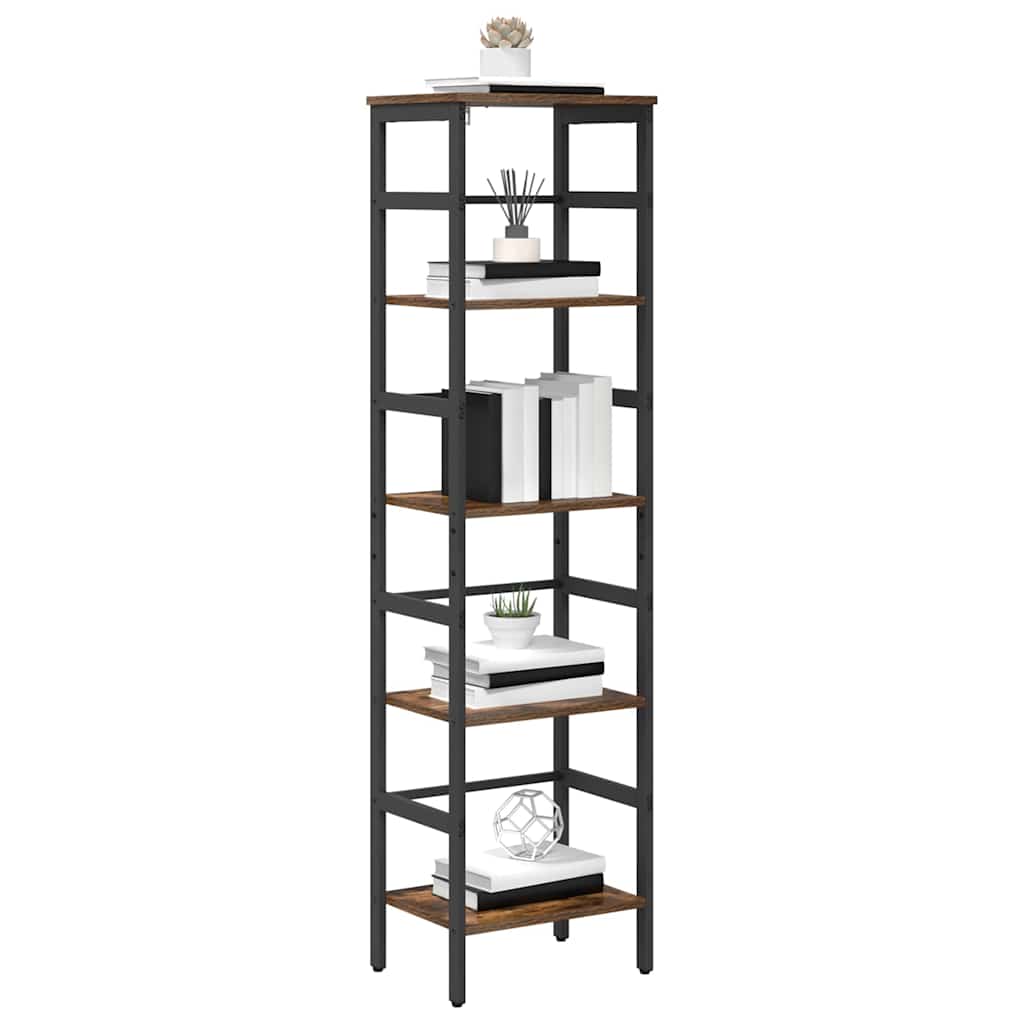 Bogreol Røget eg 40 x 29,5 x 149 cm Konstrueret træ
