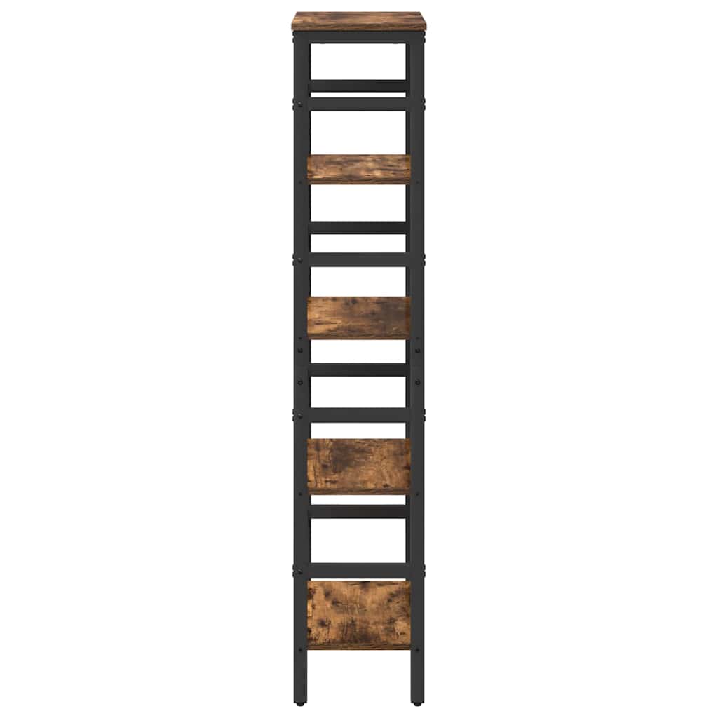 Bogreol Røget eg 40 x 29,5 x 149 cm Konstrueret træ