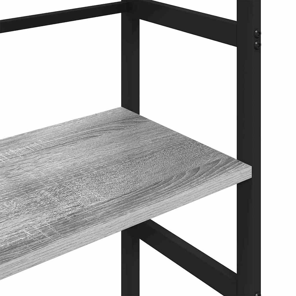 Bogreol Grå Sonoma 40 x 29,5 x 149 cm Konstrueret træ