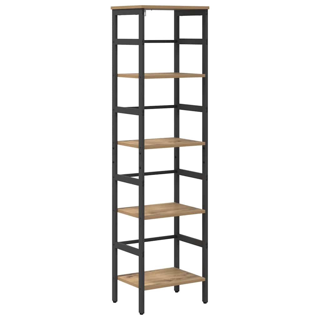 Bogreol 4 niveauer 40 x 29,5 x 149 cm Konstrueret træ