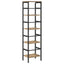 Bogreol 4 niveauer 40 x 29,5 x 149 cm Konstrueret træ
