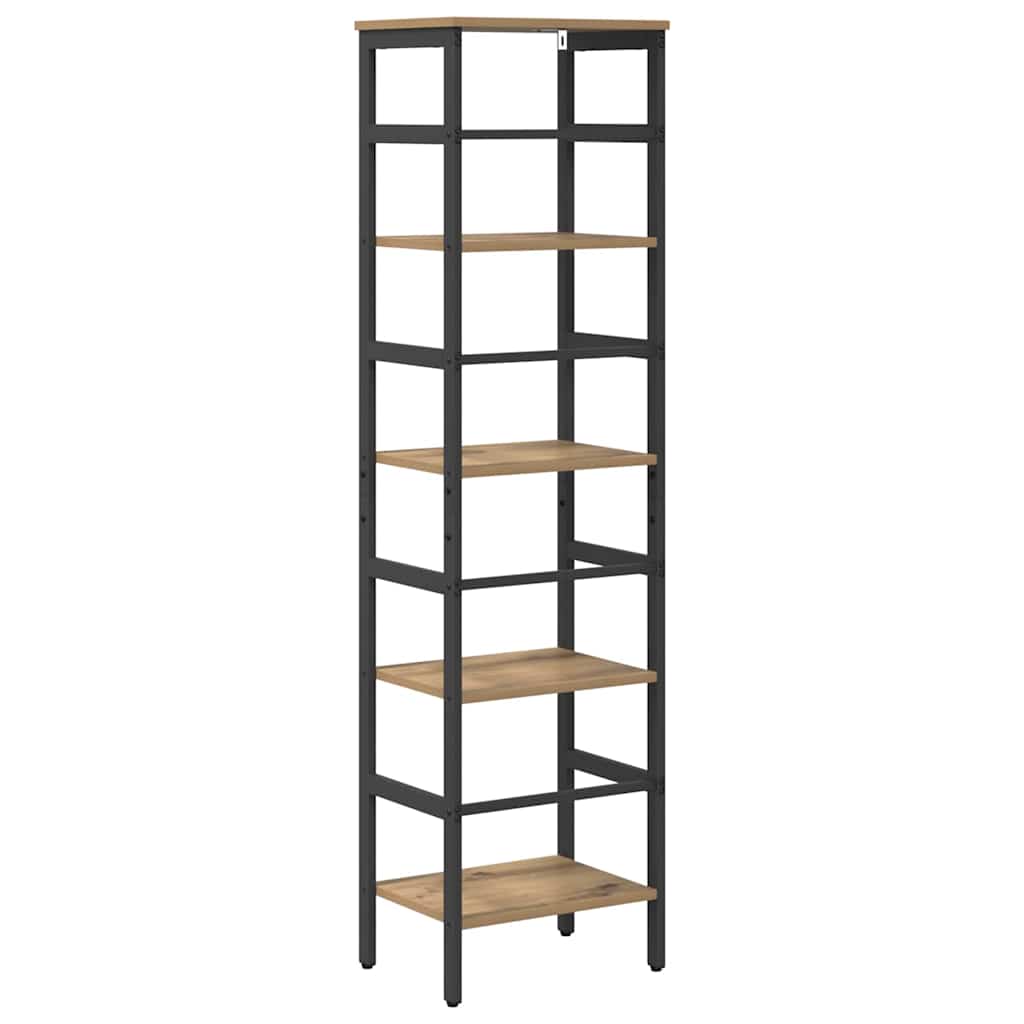 Bogreol 4 niveauer 40 x 29,5 x 149 cm Konstrueret træ