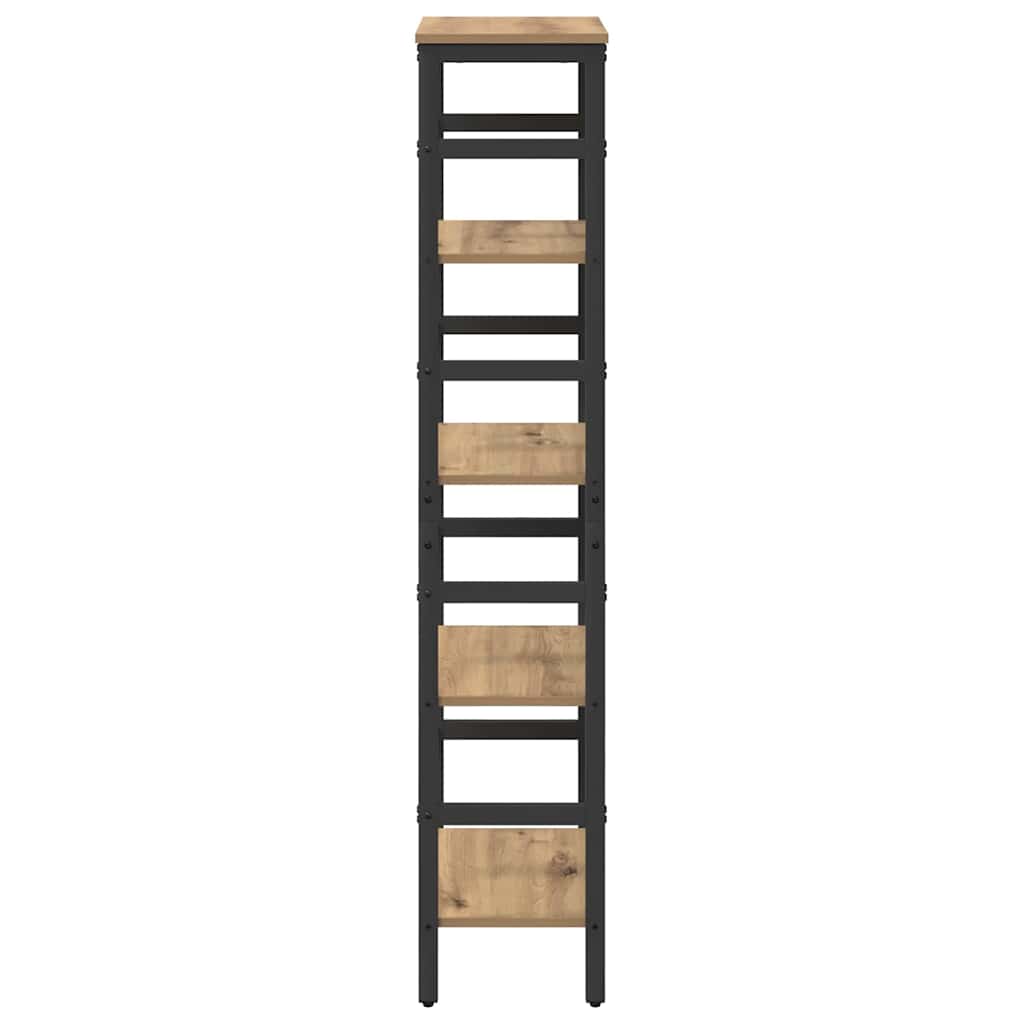 Bogreol 4 niveauer 40 x 29,5 x 149 cm Konstrueret træ
